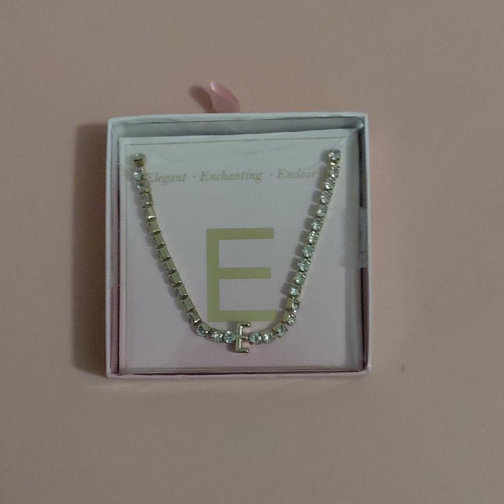 Elegant Silver Bracelet with Initial Charm